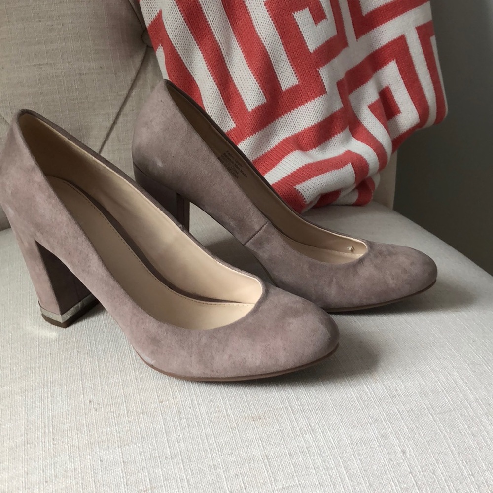 Tan Block Heels